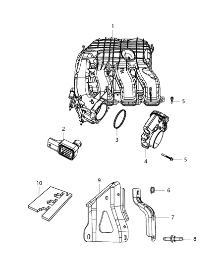 2023 Jeep Wrangler Pad Engine Foam Diagram for 4593955AA