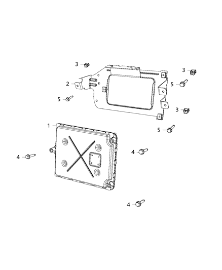 1996 Chrysler Cirrus Module Powertrain Control Generic Diagram for 68243295AA