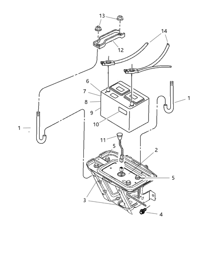Battery Storage Diagram for BP034600AA