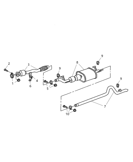 2015 Ram ProMaster 3500 Seal Exhaust Diagram for 5135684AA