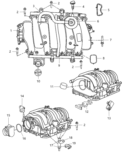 Valve Crankcase Vent Diagram for 53032940AA
