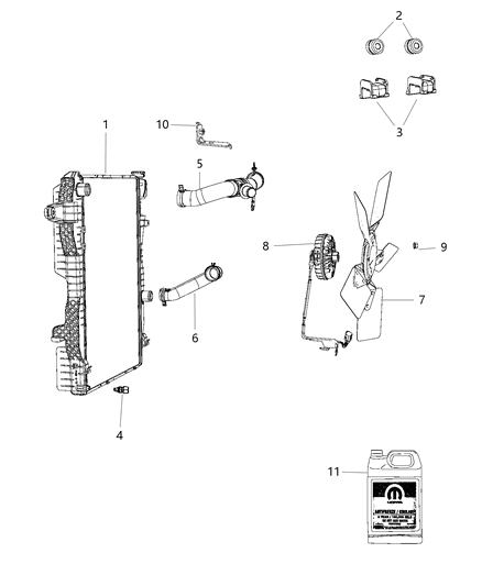 2014 Ram 5500 Drive Fan Diagram for 52014729AB