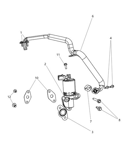 Valve Assembly Valve Assembly - EGR Diagram for 4861674AB