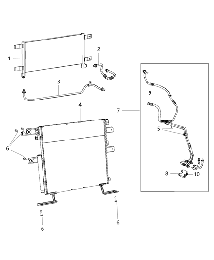 O Ring Bypass Valve Diagram for 68492206AA