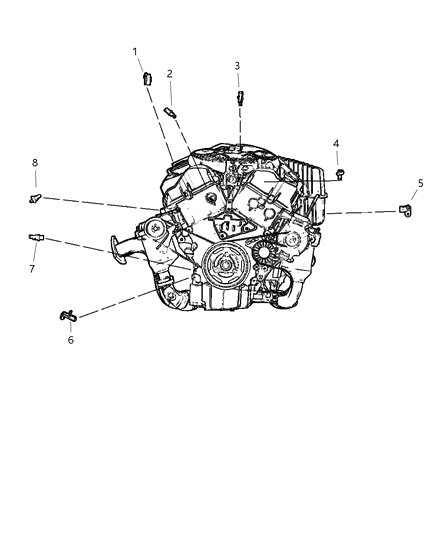 1999 Dodge Dakota Sensor Camshaft Diagram for 4609089AG