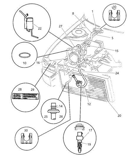 Compressor, W/Manifold, W/O Clutch Diagram for R1017357