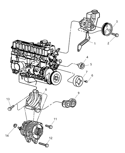 Pulley Idler Diagram for 4854092
