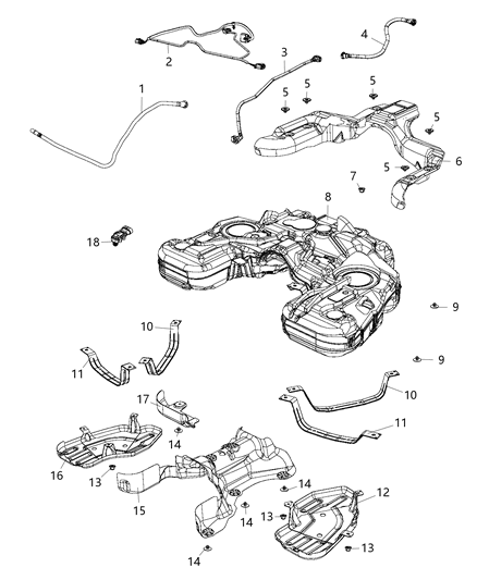 Tank Fuel Diagram for 68214447AB