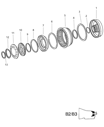 2025 Jeep Grand Cherokee Seal Transmission Diagram for 52108201AA