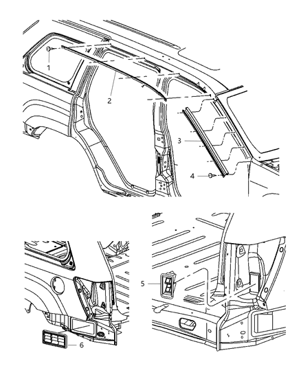 1995 Jeep Grand Cherokee Seal Retainer Diagram for 55369039AE