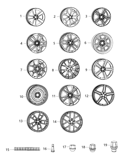 Nut Wheel Diagram for 6509421AA
