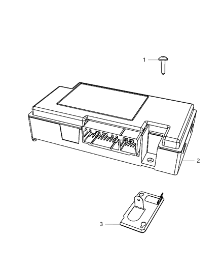 Telematics Module for Vehicles with Navigation Radios Diagram for 68342289AA