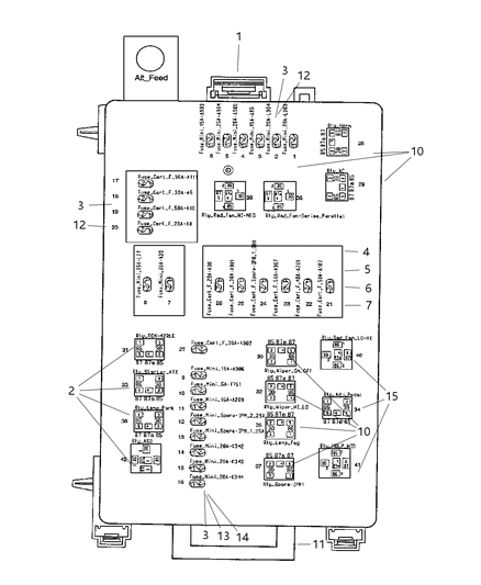 Module Front Control Diagram for 4692230AD