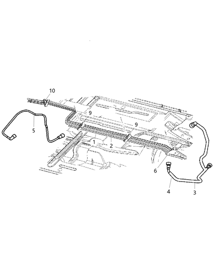 1990 Dodge B150 Hose Fuel Supply Diagram for 4578614AC