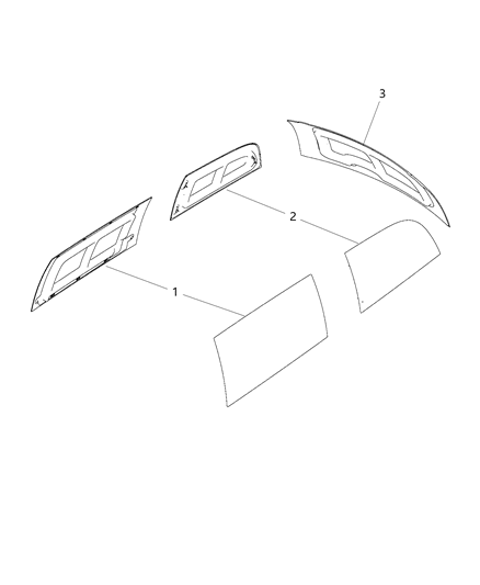1993 Jeep Cherokee Panel Filler Diagram for 1WJ35TZZAA