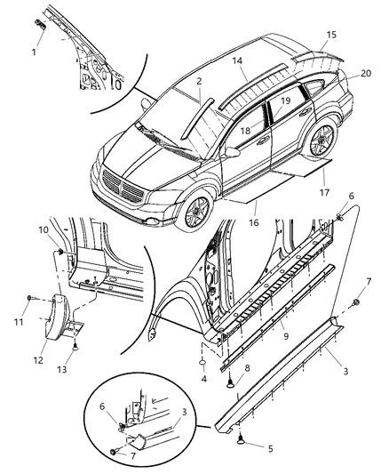 Molding Front Door Diagram for 1DH75ARHAA