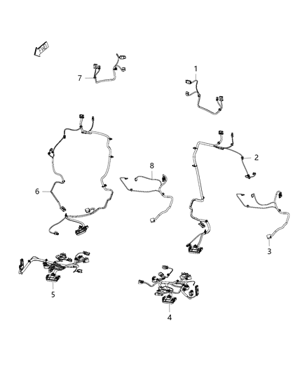 2005 Dodge Caravan Bracket Seat Module Mounting Diagram for 68214370AA