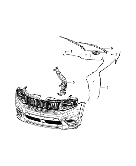 Clip 2 Way Fuel Bundle Diagram for 68284966AA