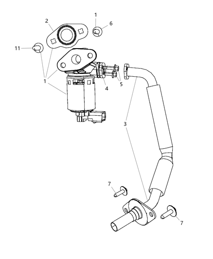 Valve EGR Diagram for 4593688AD