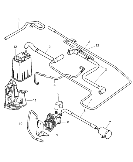 Canister Vapor Diagram for 4891421AB