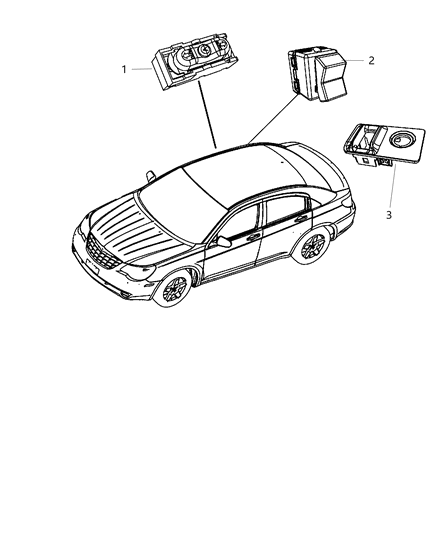 2004 Dodge Grand Caravan Bezel Switch Diagram for 1JX35XT1AA