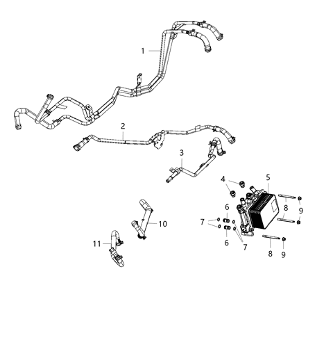 2021 Ram 1500 Hose Heater Supply Diagram for 68268599AB