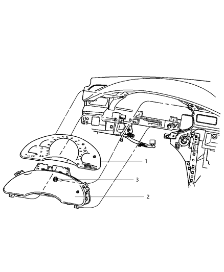 Instrument Cluster Diagram for 5082903AF