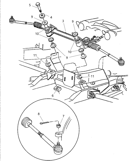 1997 Dodge Viper Nut, .562-18 Diagram for 6035643