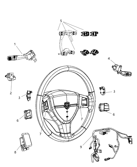 Switch Multifunction Diagram for 56046114AC