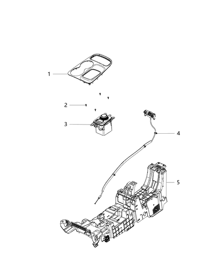 Shifter Transmission Diagram for 56054430AE
