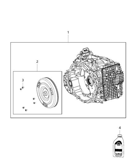 2018 Jeep Compass Converter Kit Torque Includes Item #3 Diagram for RL109292AD