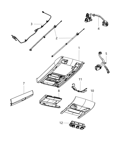 Wiring Overhead Console DVD Jumper Diagram for 68027720AB