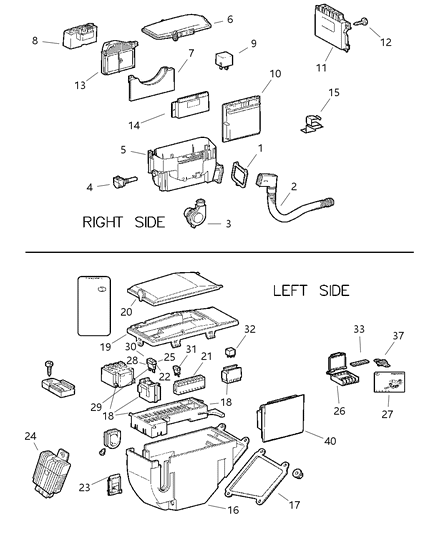 Module Transmission Control Diagram for 5140514AA