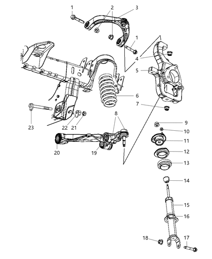 Spring Front Coil Diagram for 52853473AB