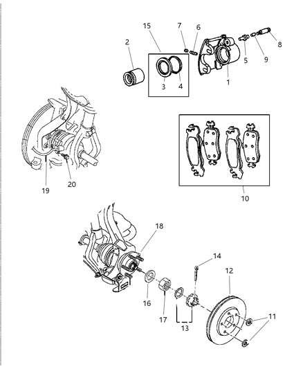 Rotor Brake Diagram for V5019229