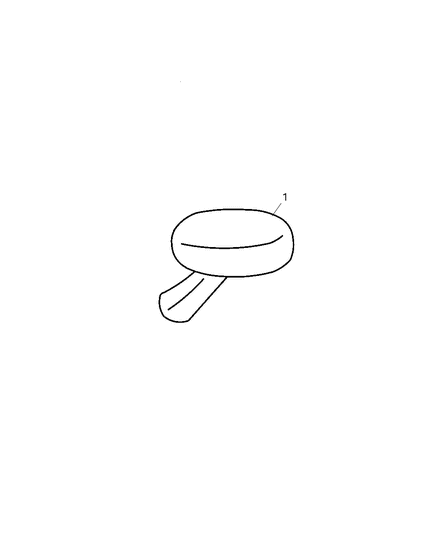 2000 Dodge Durango Mirror Outside Rearview See Note Diagram for 1BN90P41AA