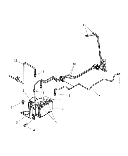 Bolt Hydraulic Control Unit Diagram for 4882651