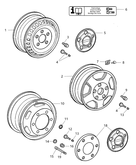 Stem Wheel Valve Diagram for 5103628AA