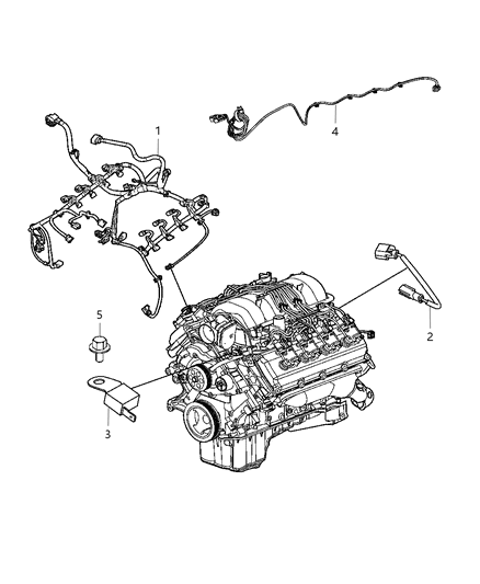 Wiring Jumper Multiple Displacement Solenoid Diagram for 5148163AB