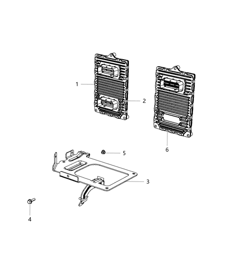 2005 Dodge Durango Module Transmission Control Diagram for 5150921AB