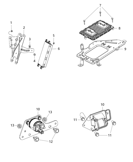 Bracket Module Diagram for 68089655AA
