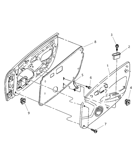 Cup Door Pull Diagram for SV10LAZAA