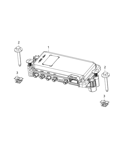 Module Video Processor Diagram for 68329740AE