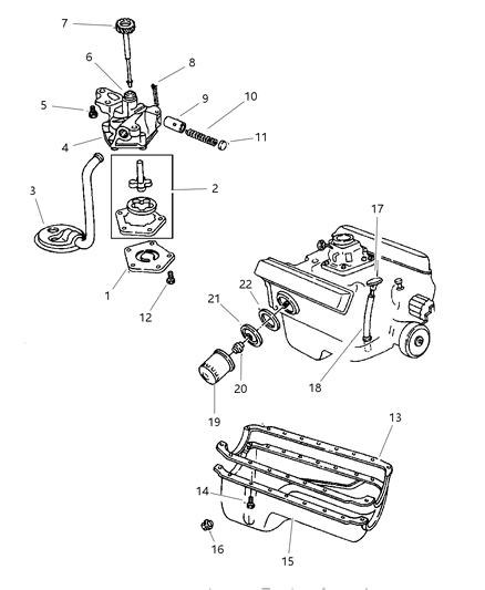 1997 Jeep Grand Cherokee Indicator Engine Oil Level Diagram for 53020948