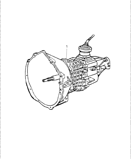 1992 Dodge D150 Transmission 5 Speed Diagram for 52104678AA