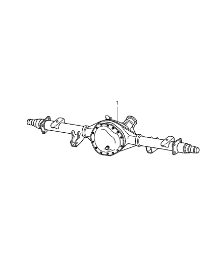 2003 Dodge Ram 3500 Axle Service Rear Diagram for 5127638AA