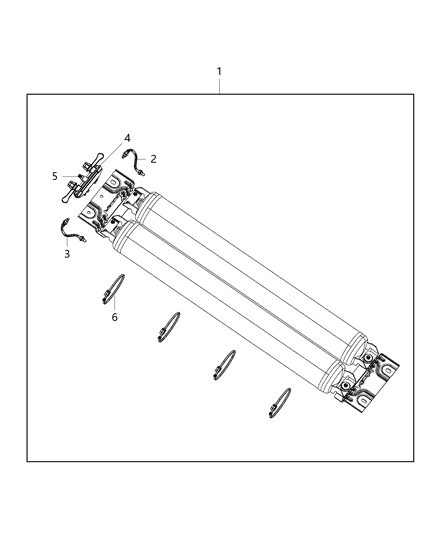 2005 Jeep Liberty Strap Retaining Diagram for 68204970AA