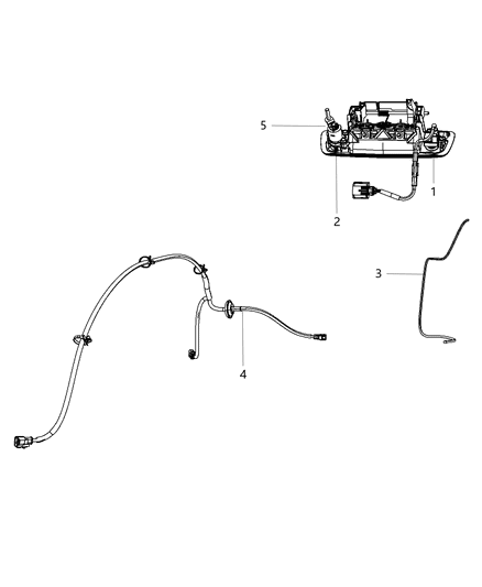 2005 Dodge Sprinter 3500 Camera Rearview Diagram for 56038978AC