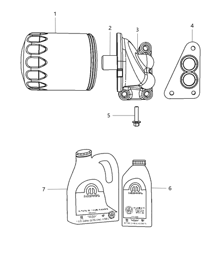 2024 Dodge Durango Engine Oil 5W30 Quart Ms-6395 [Api Small/Gf-4] Diagram for 4761838MA