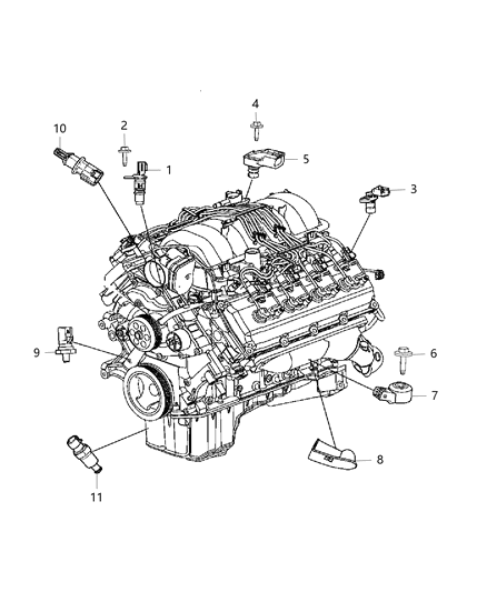 1985 Dodge Ram 50 Sensor Map Diagram for 68271094AA
